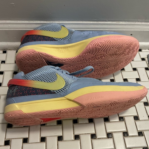 Nike Athletic Shoes - Light Blue and Yellow - Picture 4 of 5